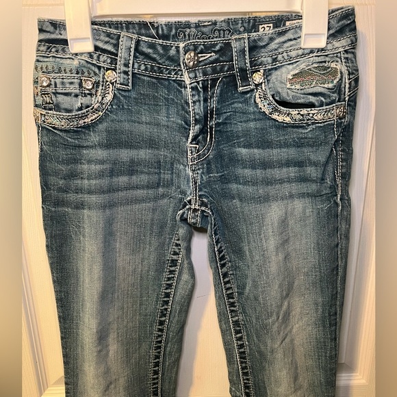 Miss Me Blue Jeans Women’s Size 27 bootcut Y2K - Picture 2 of 8